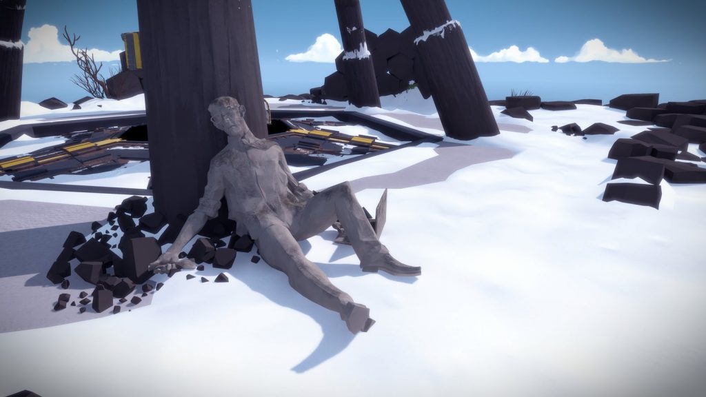 Line puzzle panel on The Witness island